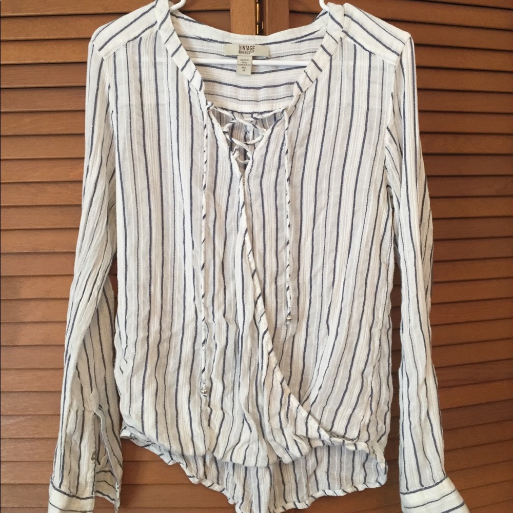 Vintage America long sleeve blouse
